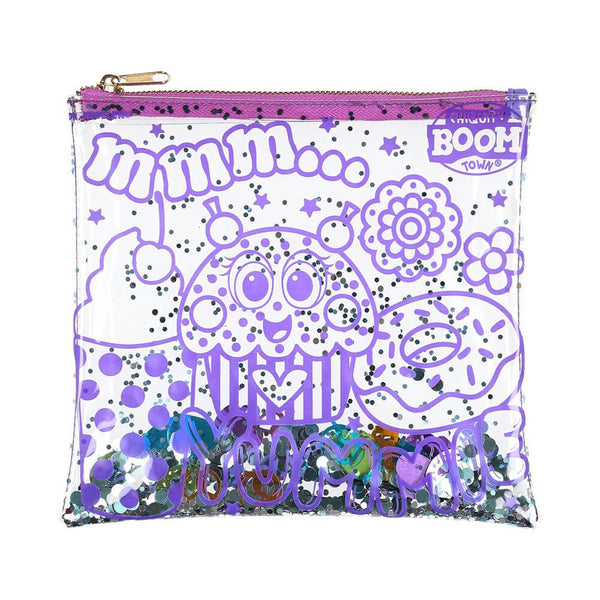 STATIONARY CHIQUITY BOOM PURPLE PENCIL CASE SS18